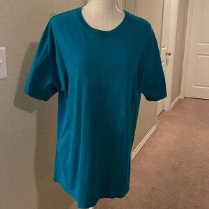 Fruit of The Loom Teal/green T-Shirt Size Large